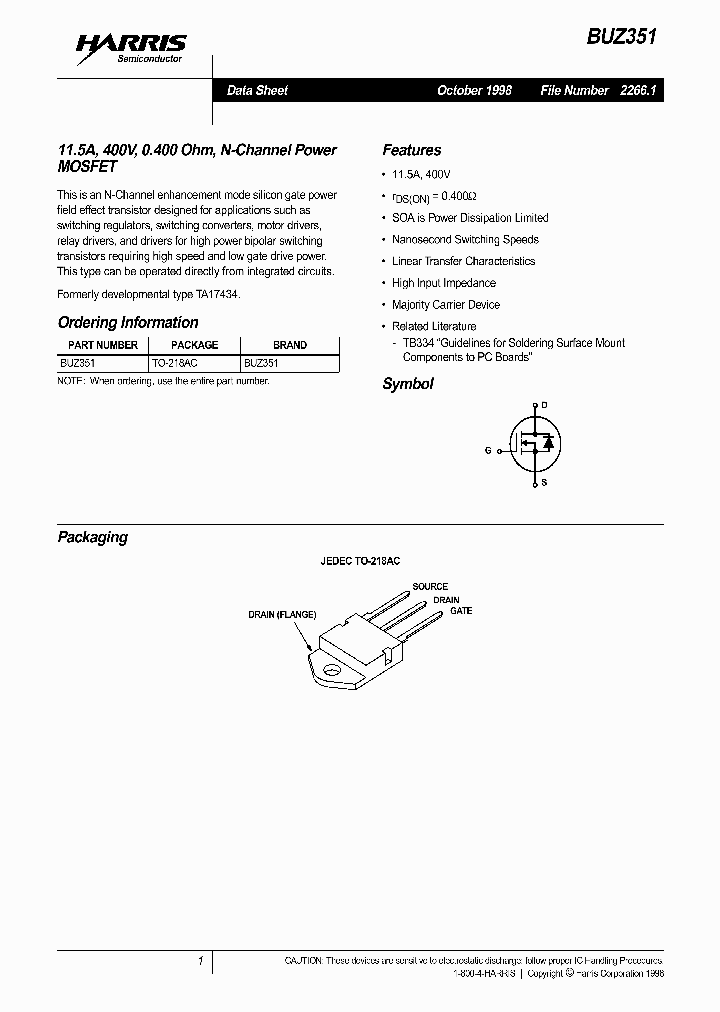 BUZ351_1222407.PDF Datasheet