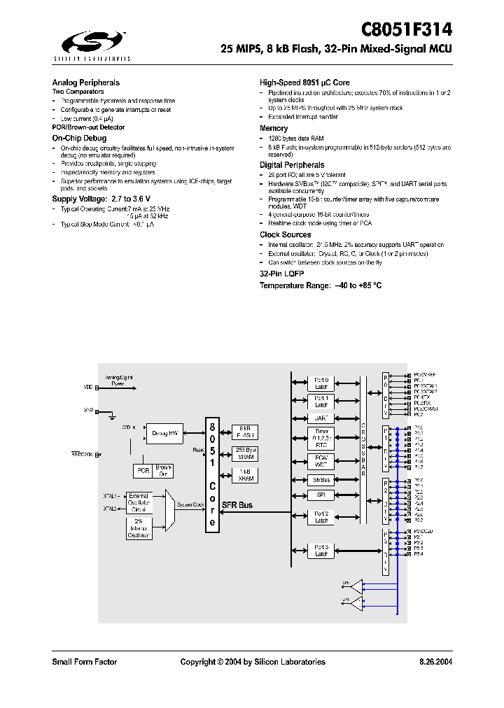 C8051F314_1163150.PDF Datasheet