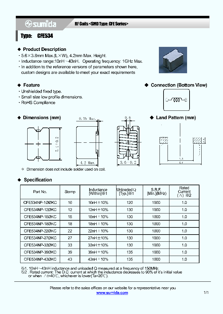 CFE534NP-43KC_1225955.PDF Datasheet