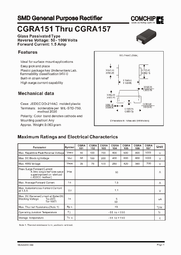 CGRA157_1226047.PDF Datasheet