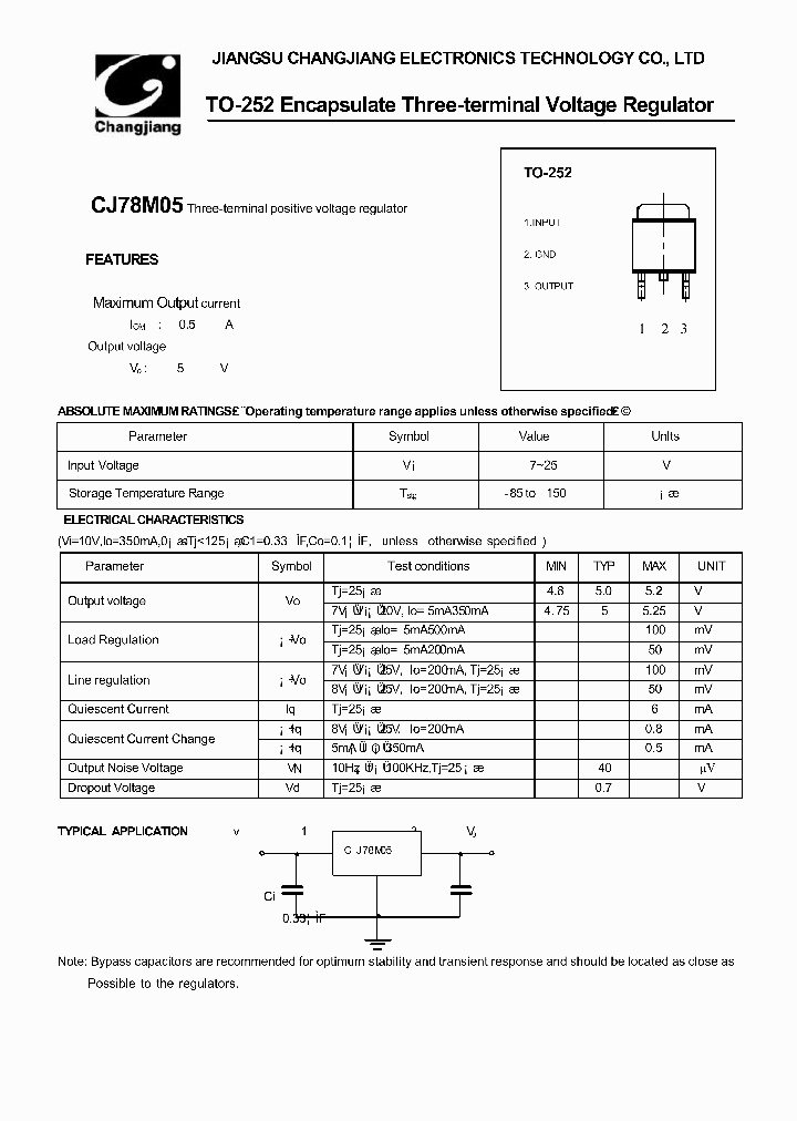 CJ78M05-TO-252_1226280.PDF Datasheet