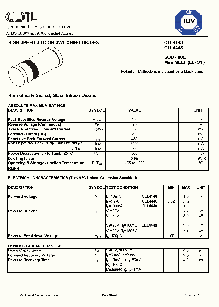 CLL4448_1226507.PDF Datasheet