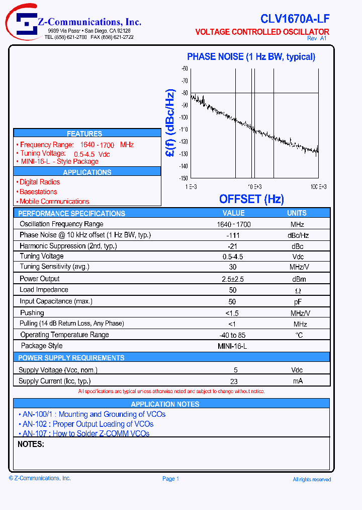 CLV1670A-LF_1226646.PDF Datasheet