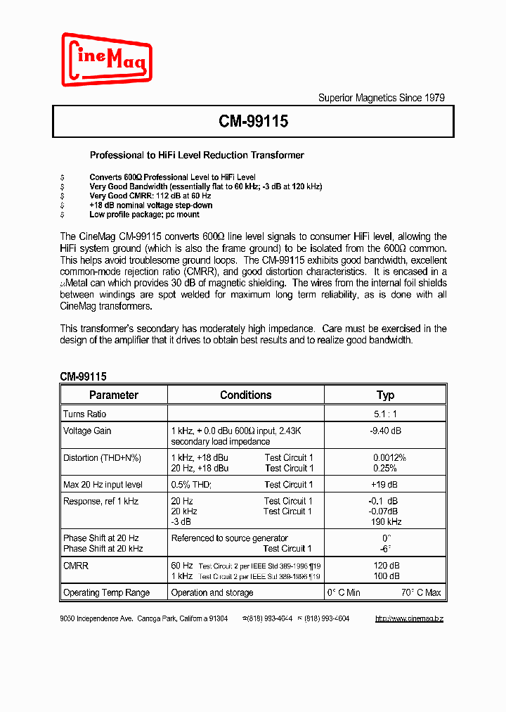 CM-99115_1227138.PDF Datasheet