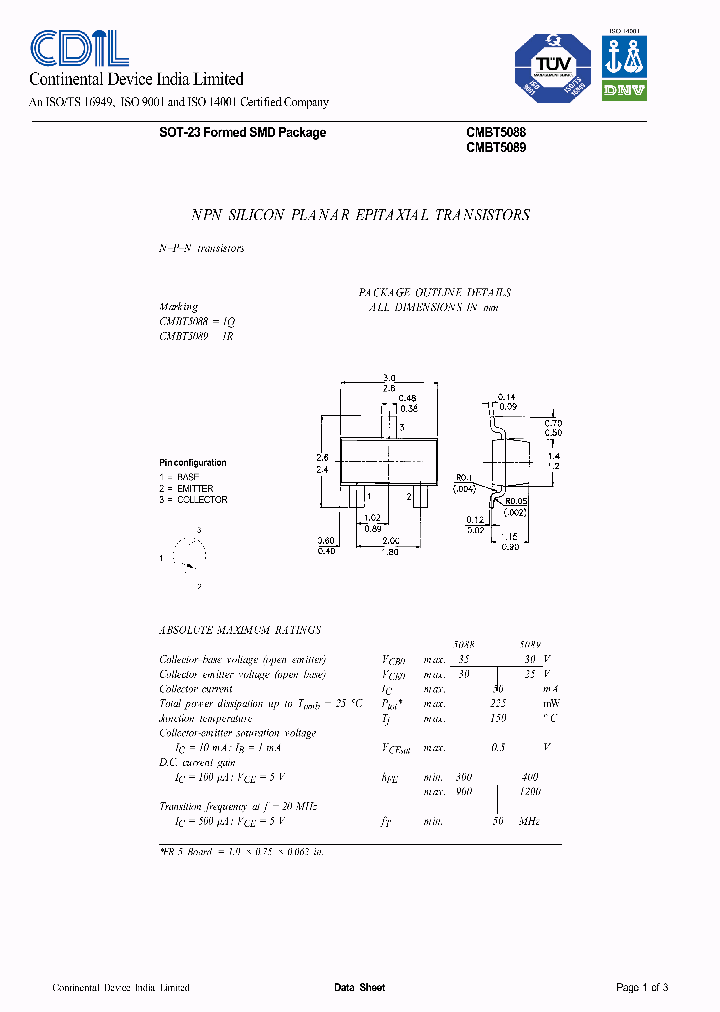 CMBT5088_1175882.PDF Datasheet