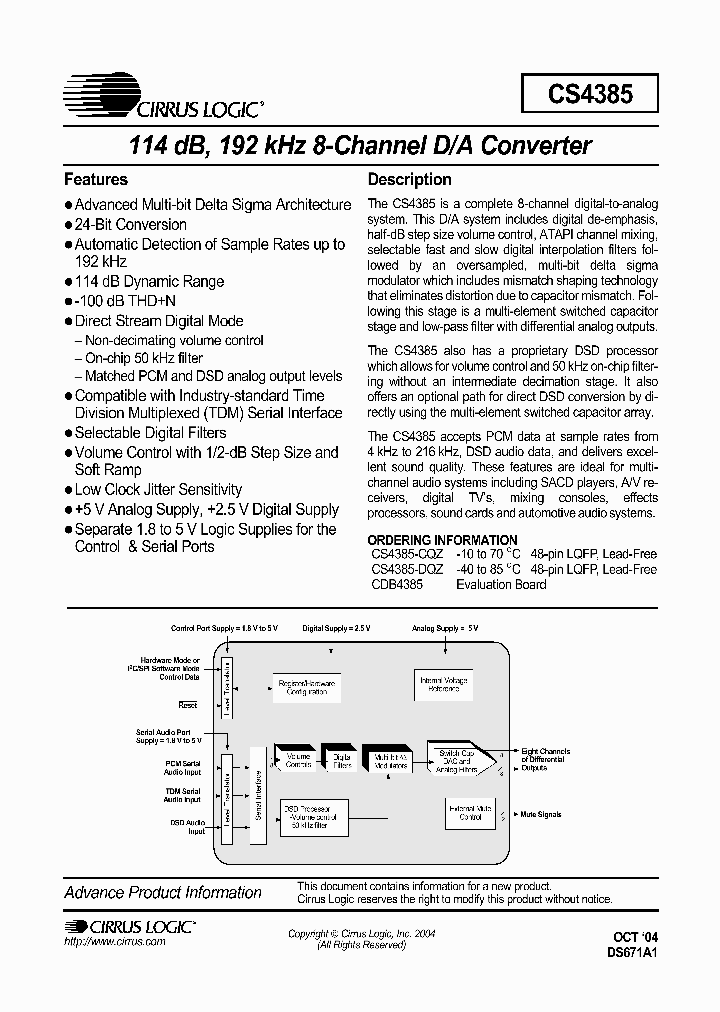 CS4385_1125956.PDF Datasheet