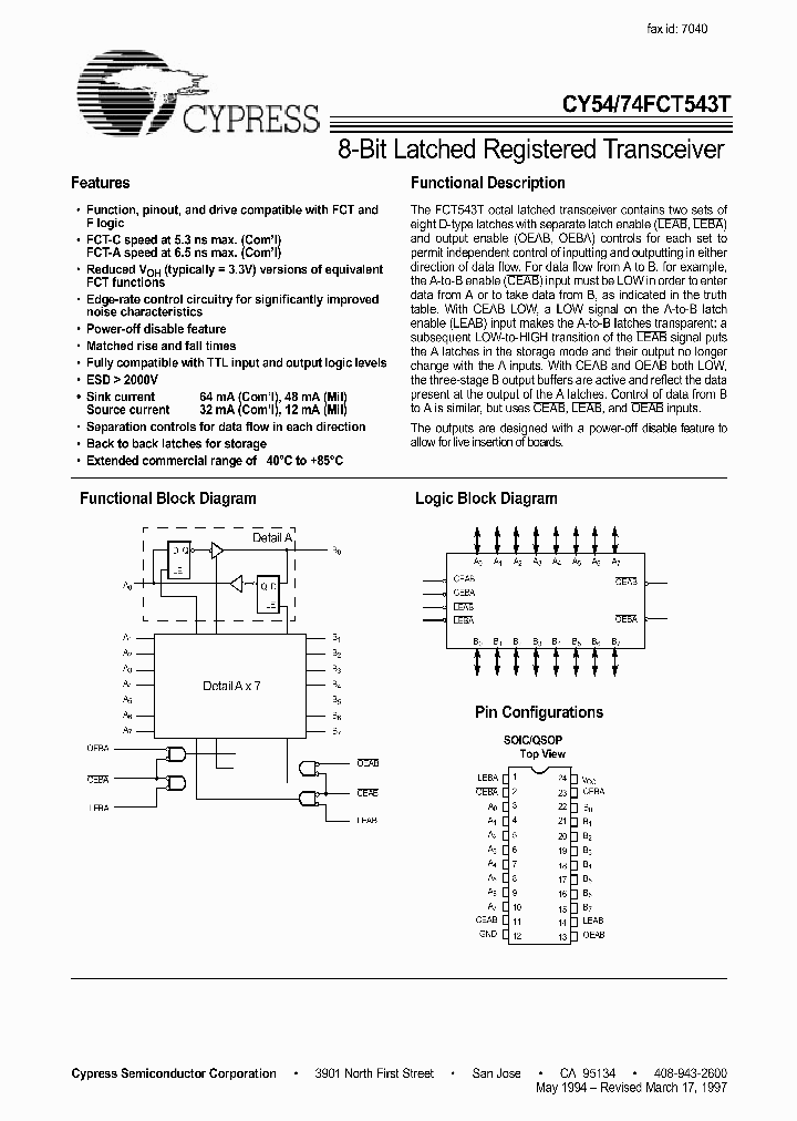 CY54FCT543T_1230359.PDF Datasheet