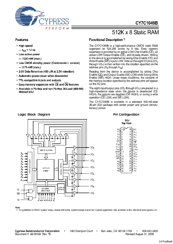 CY7C1049B-15VXC_1044015.PDF Datasheet