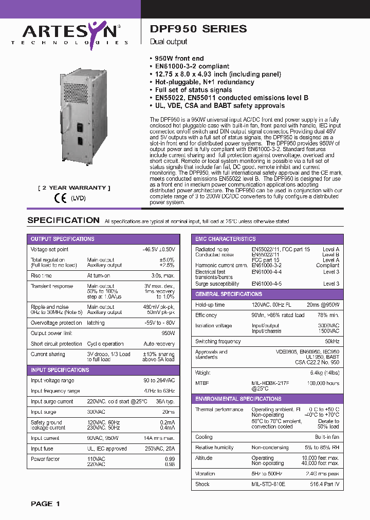 DPF950_1090691.PDF Datasheet