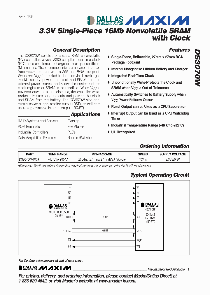 DS3070W-100_664499.PDF Datasheet