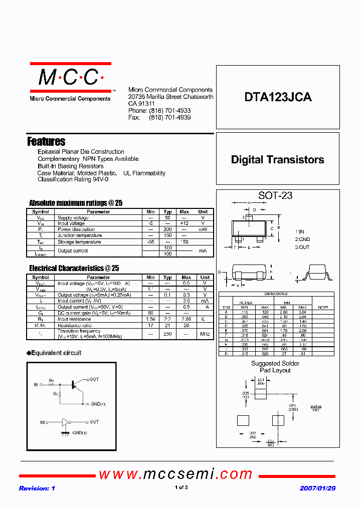 DTA123JCA_1235000.PDF Datasheet