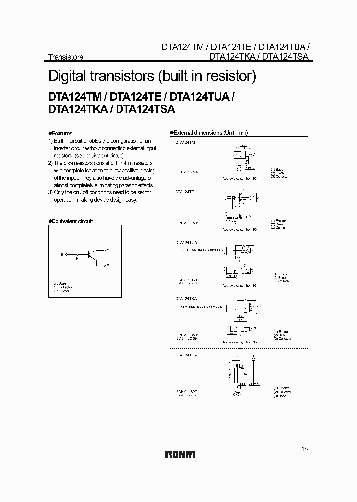 DTA124TUA_1235013.PDF Datasheet