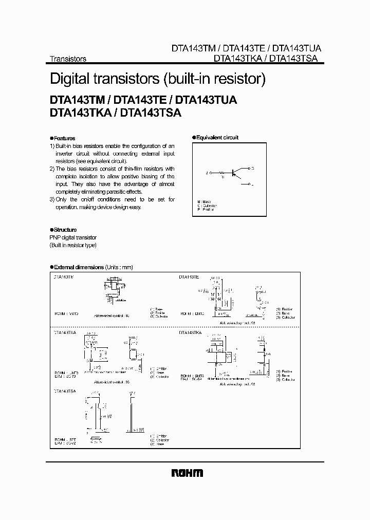 DTA143TUA_1235023.PDF Datasheet