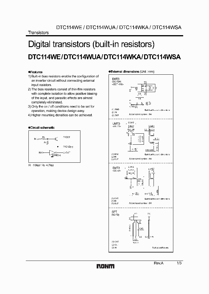 DTC114WKA_1143325.PDF Datasheet