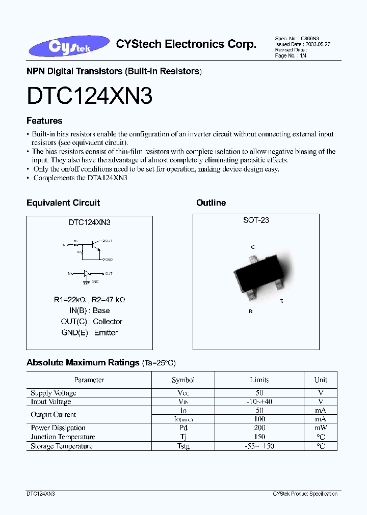 DTC124XN3_1235144.PDF Datasheet