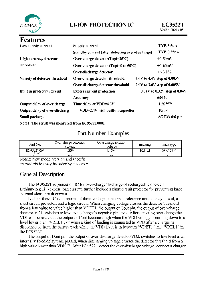 EC9522T_1177333.PDF Datasheet