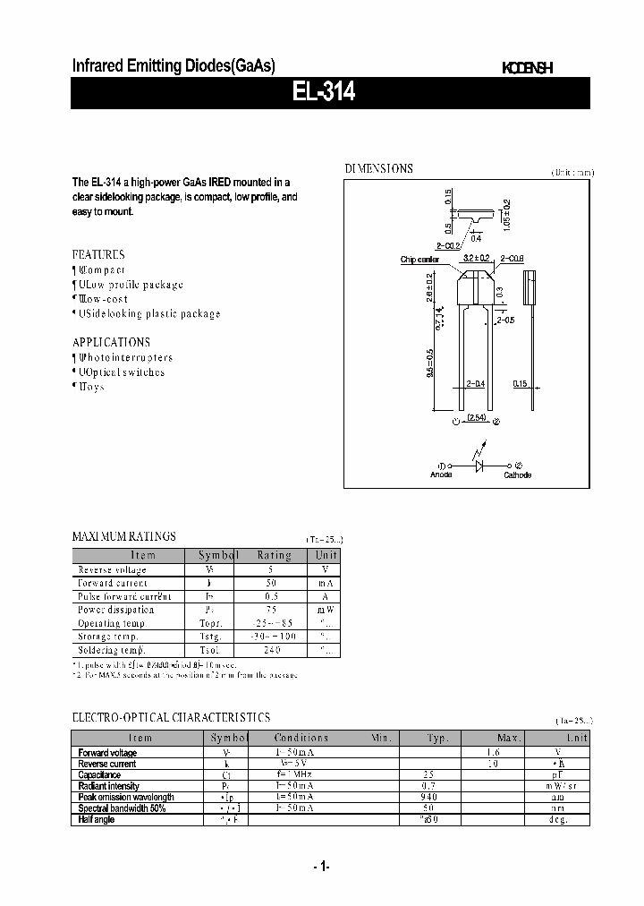 EL-314_1236463.PDF Datasheet