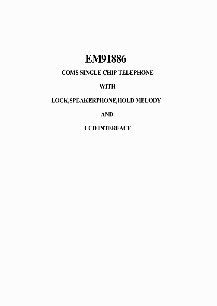 EM91886_1237159.PDF Datasheet