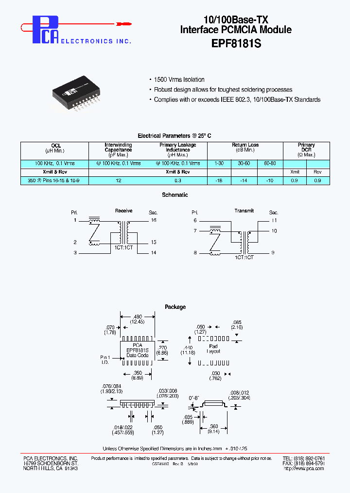 EPF8181S_1154633.PDF Datasheet