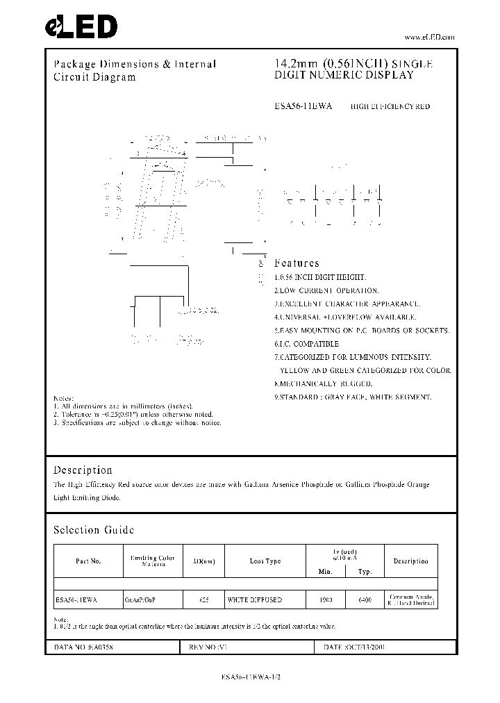 ESA56-11EWA_1237776.PDF Datasheet