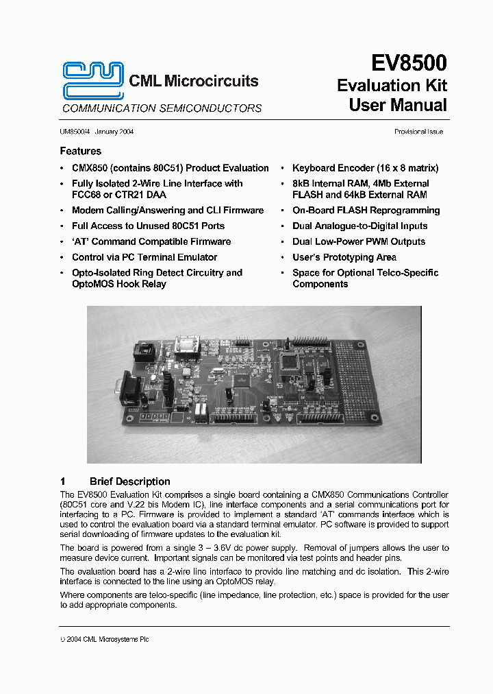 EV8500_1238134.PDF Datasheet