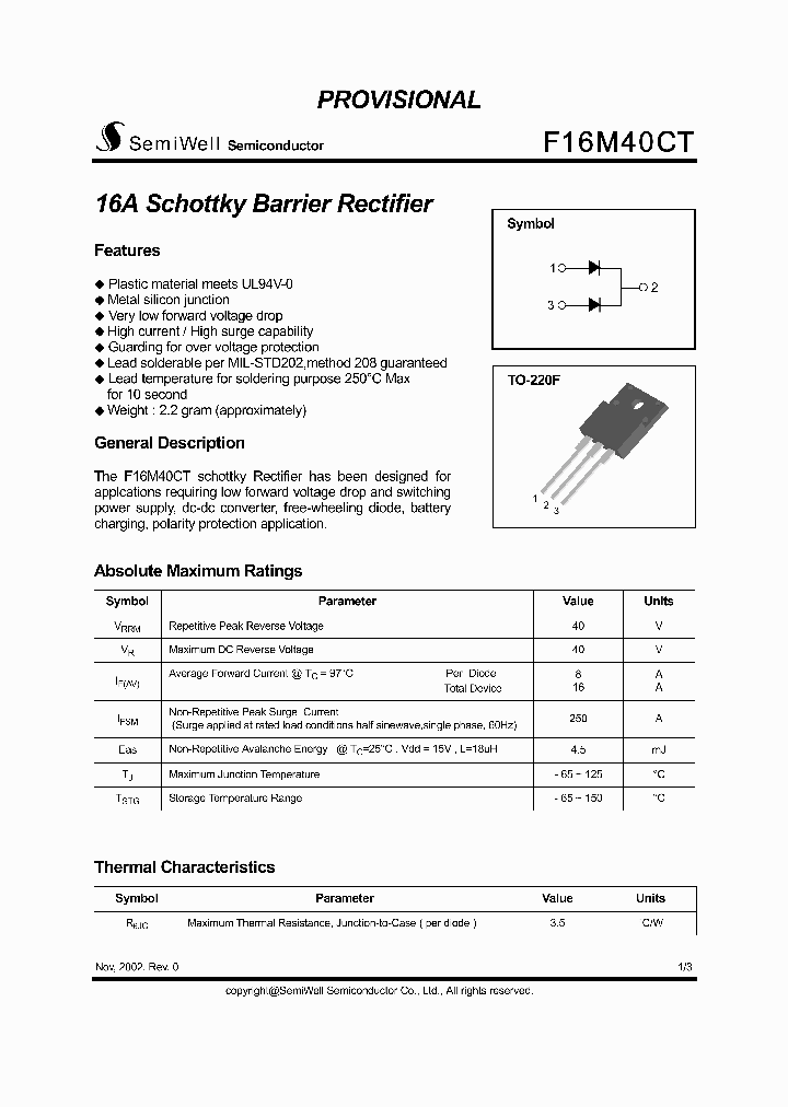 F16M40CT_1238546.PDF Datasheet