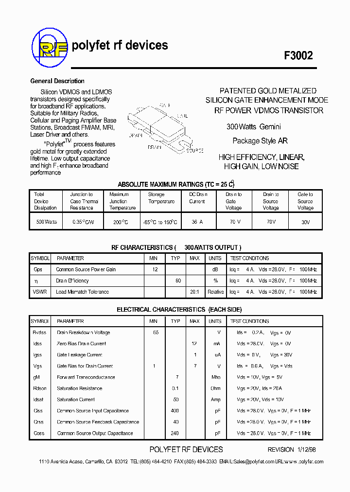 F3002_1238592.PDF Datasheet