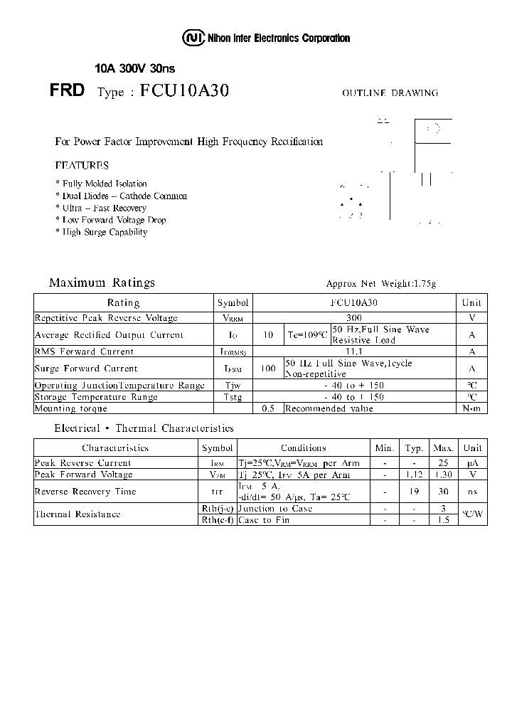 FCU10A30_1239119.PDF Datasheet