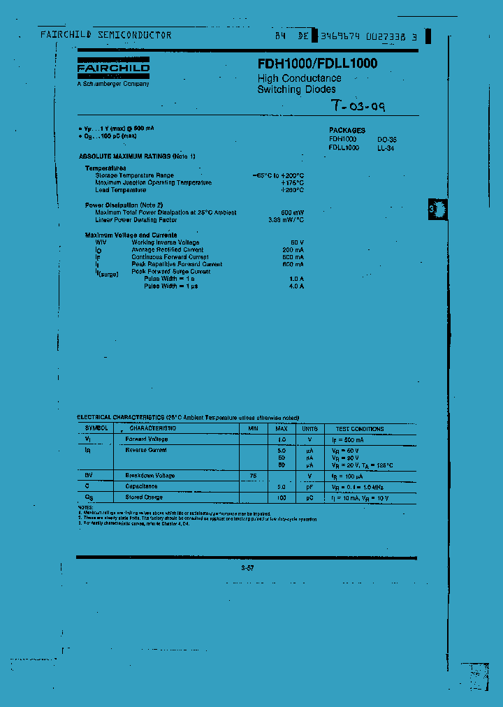 FDLL1000_1239450.PDF Datasheet