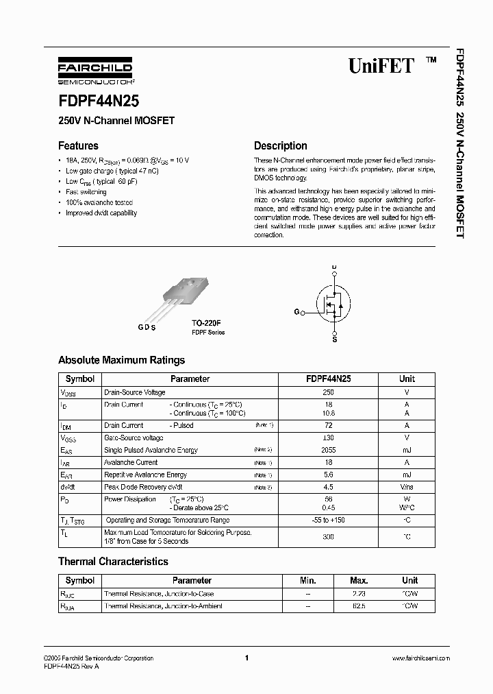 FDPF44N25T_1239591.PDF Datasheet