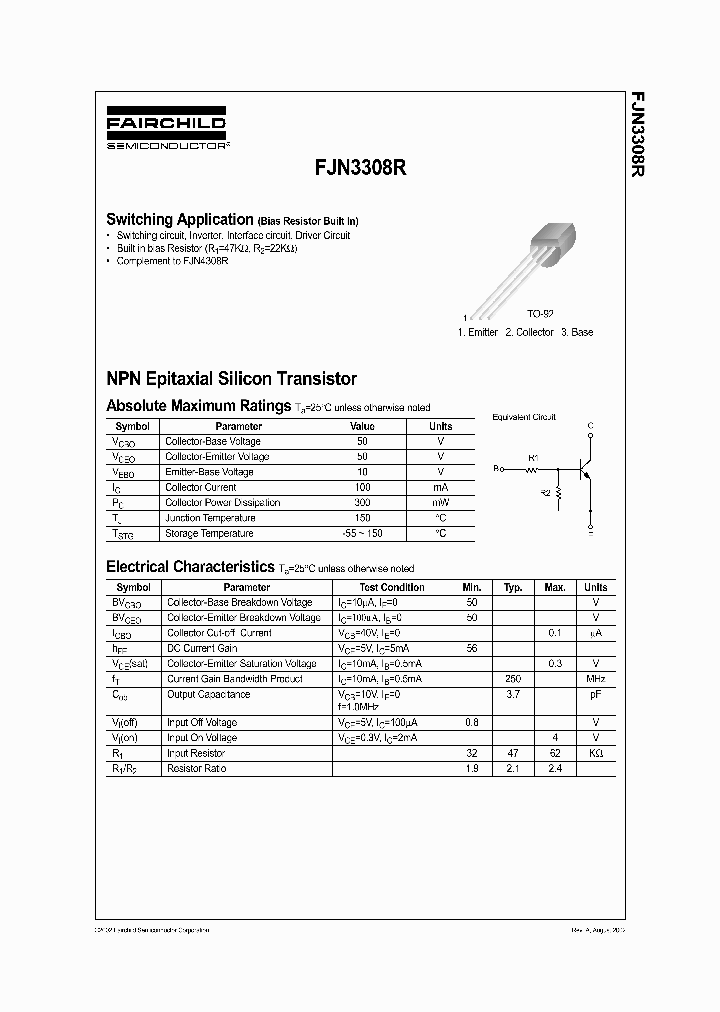 FJN3308R_1240302.PDF Datasheet