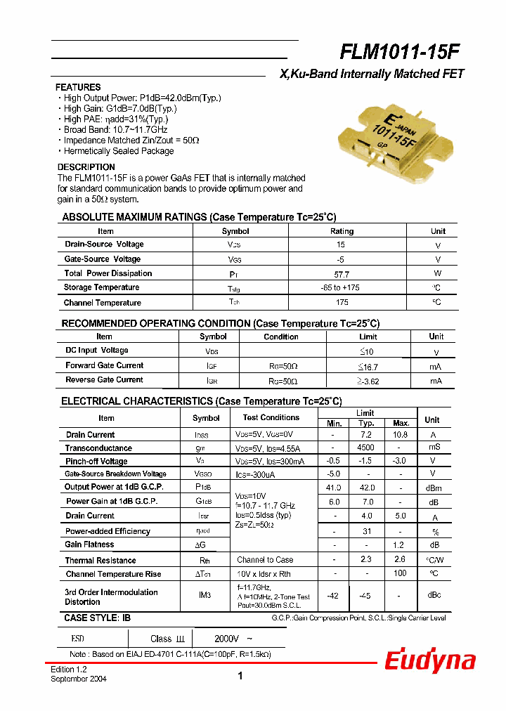 FLM1011-15F_1135774.PDF Datasheet