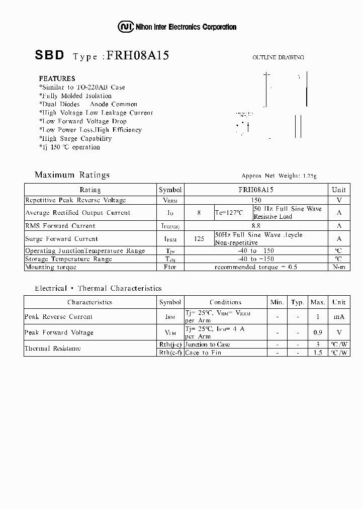 FRH08A15_1188325.PDF Datasheet