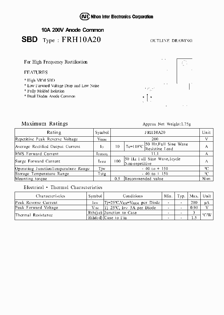 FRH10A20_1188328.PDF Datasheet