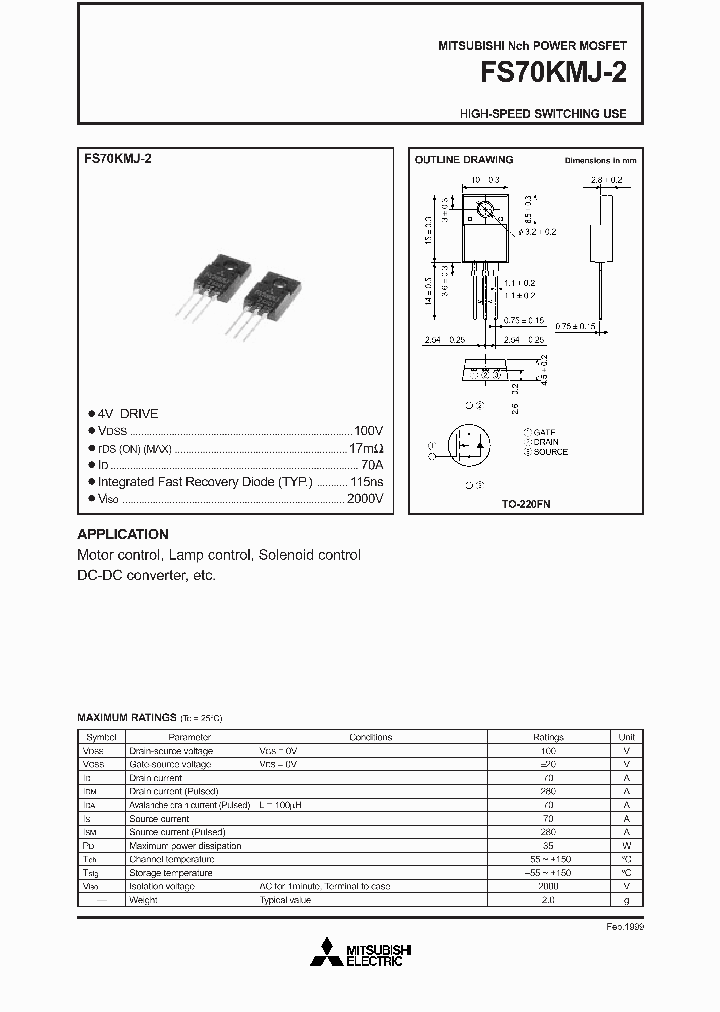 FS70KMJ-2_1242706.PDF Datasheet