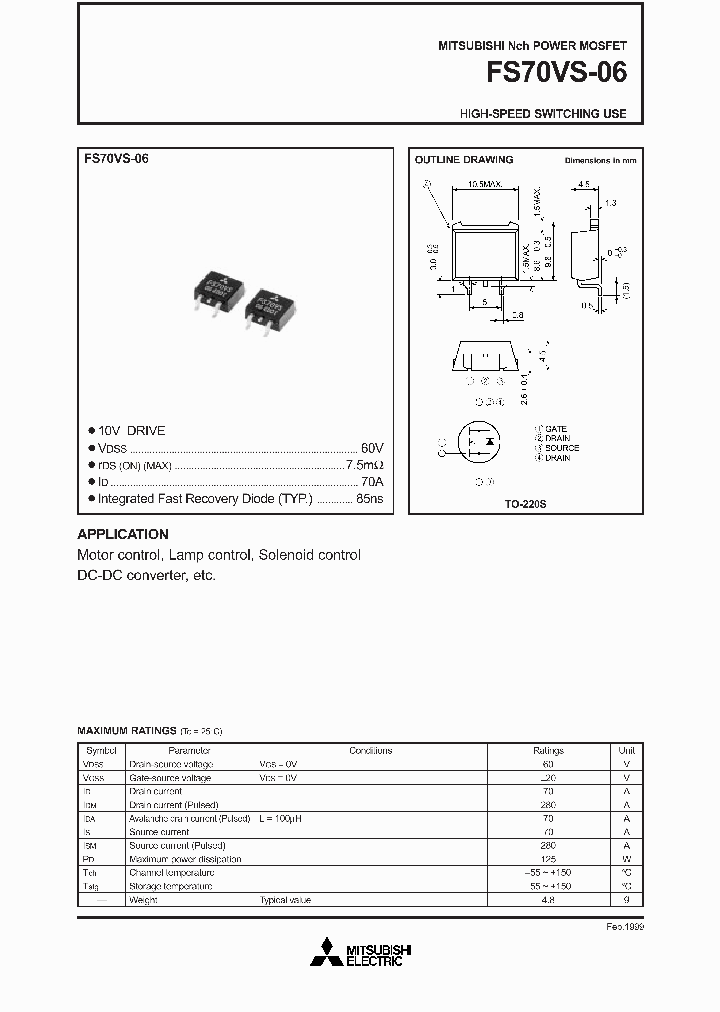 FS70VS-06_1151252.PDF Datasheet