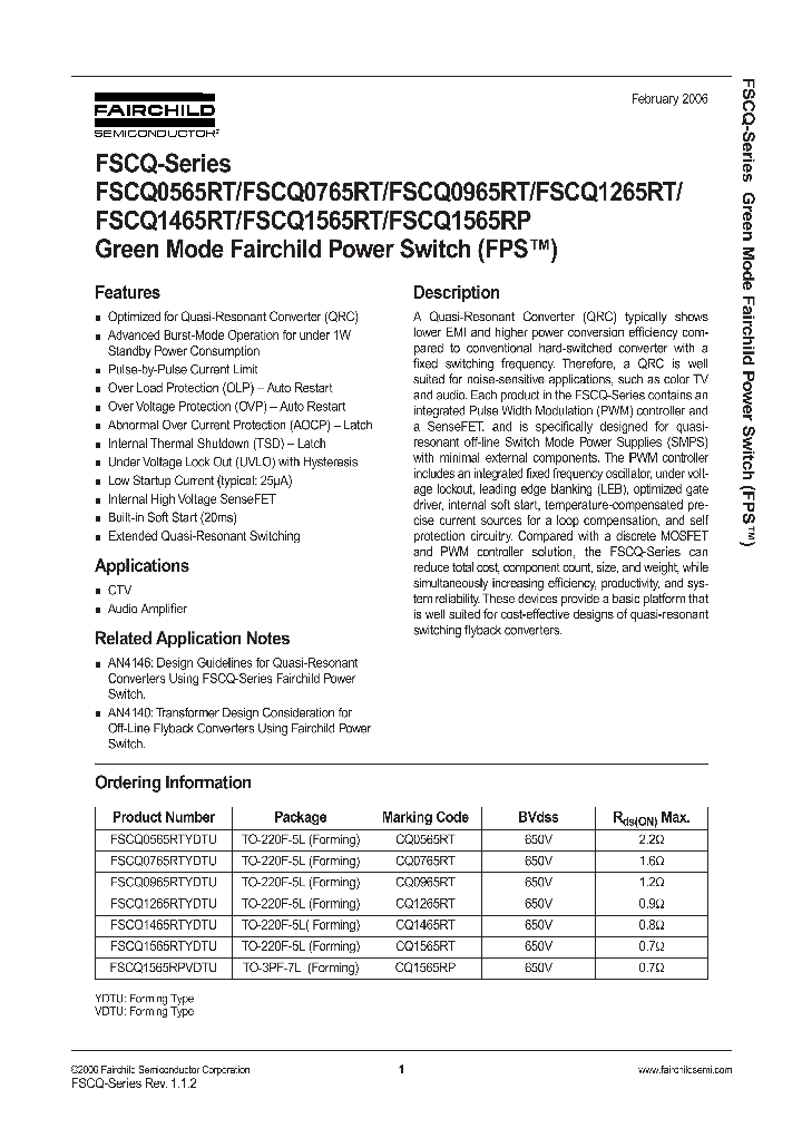 FSCQ1565RTYDTU_1242869.PDF Datasheet