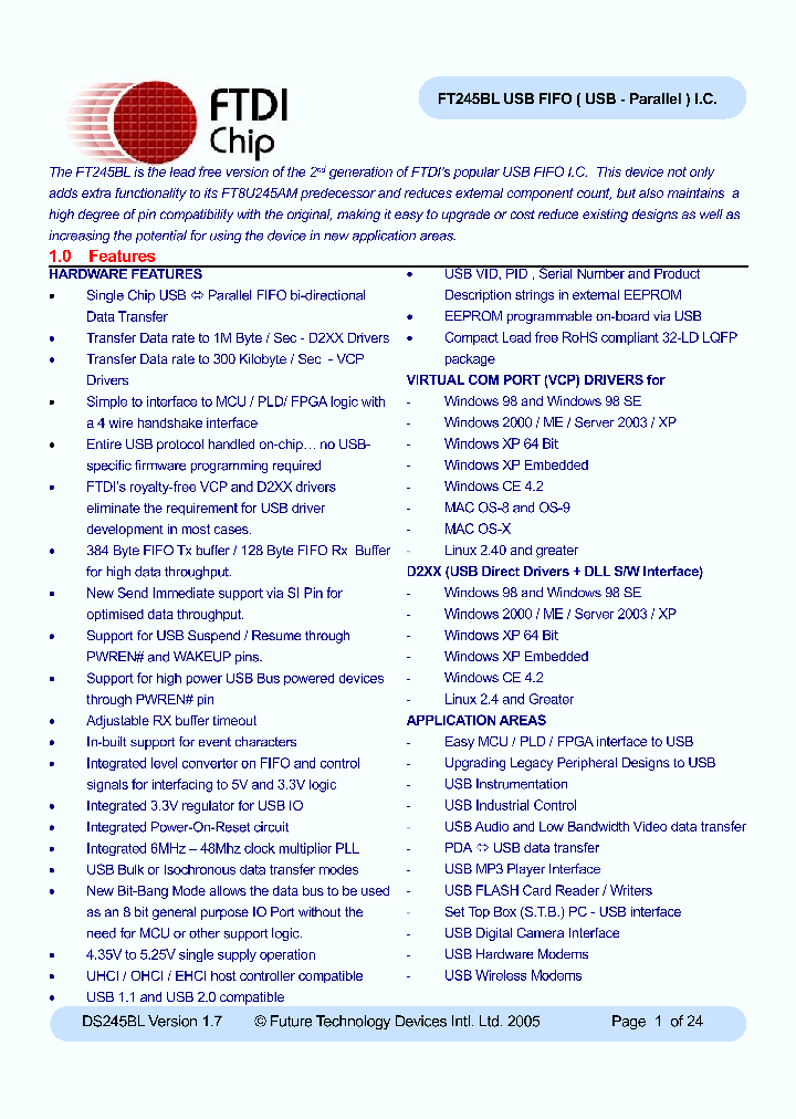 FT245BL_1187188.PDF Datasheet