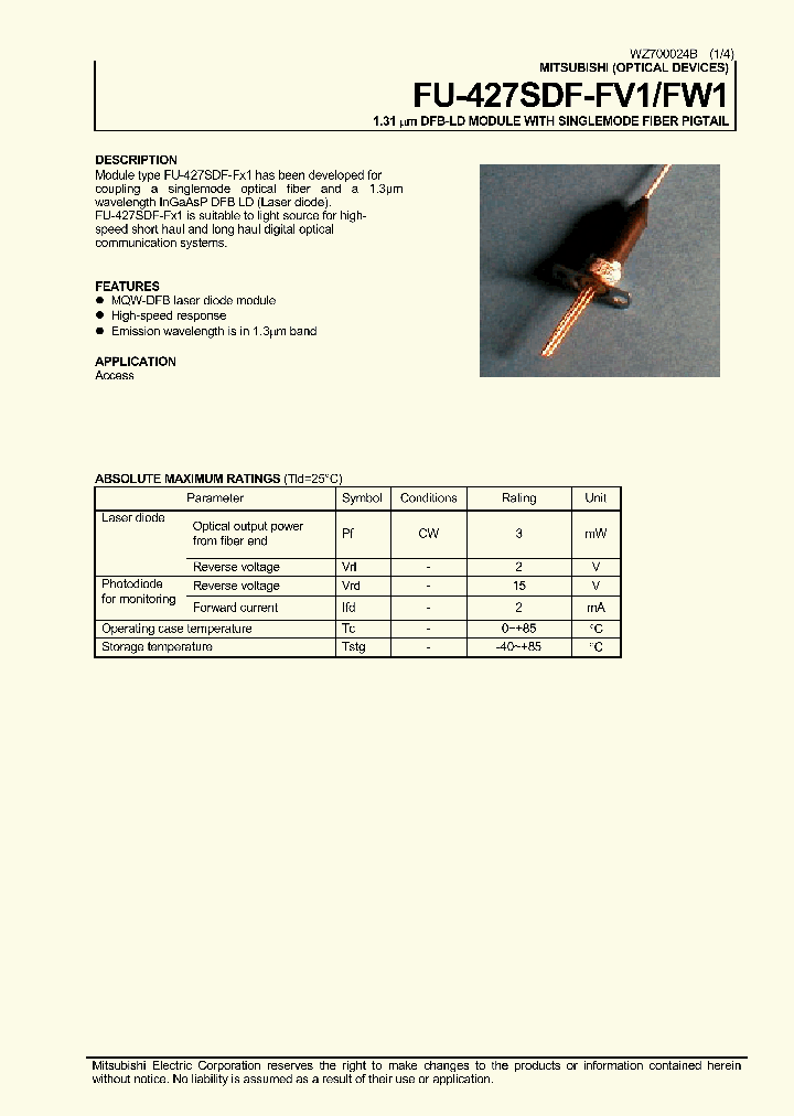 FU-427SDF-FW1_1243327.PDF Datasheet