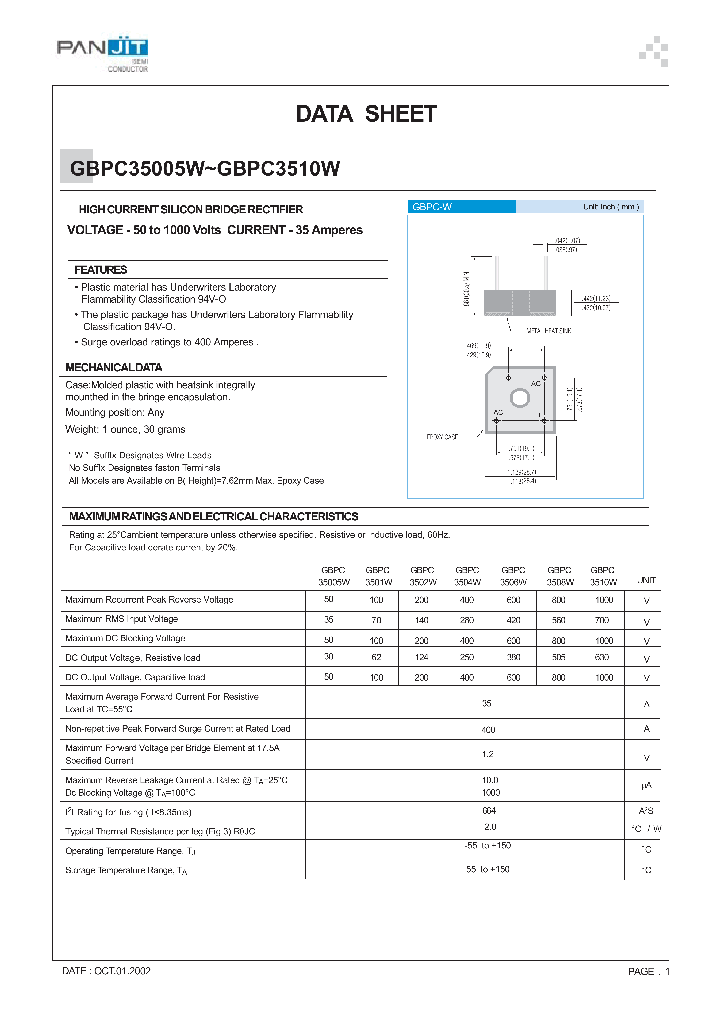 GBPC3510W_1244312.PDF Datasheet