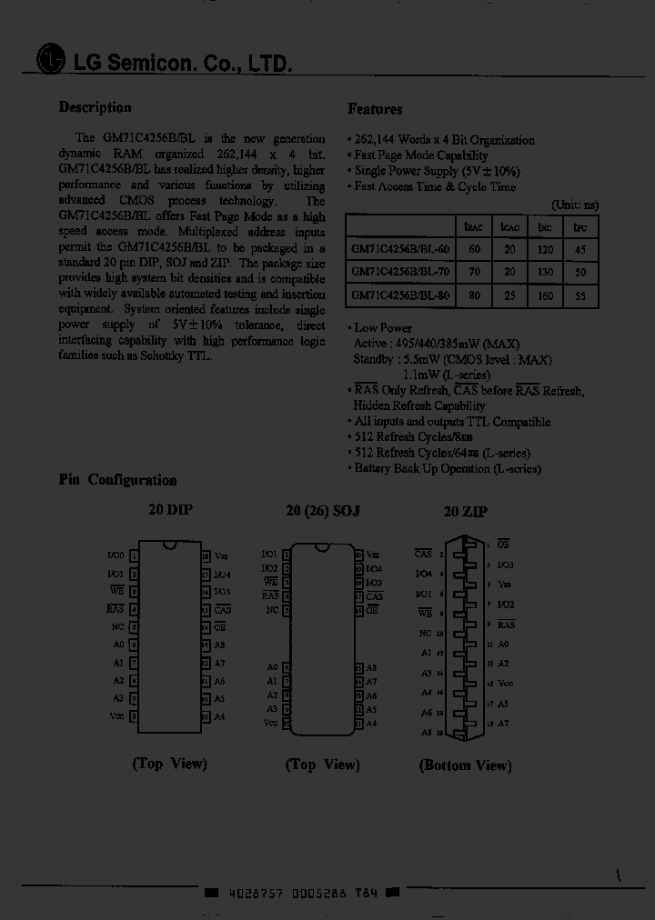 GM71C4256BJ_1029422.PDF Datasheet