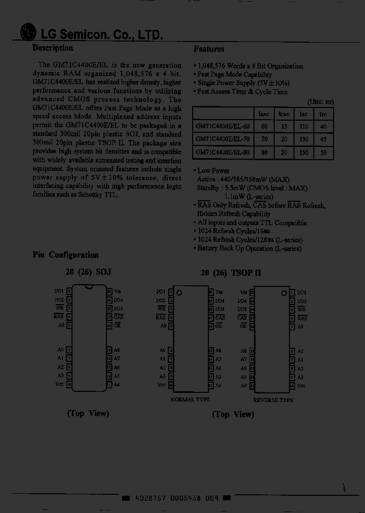 GM71C4400ET-80_1245198.PDF Datasheet