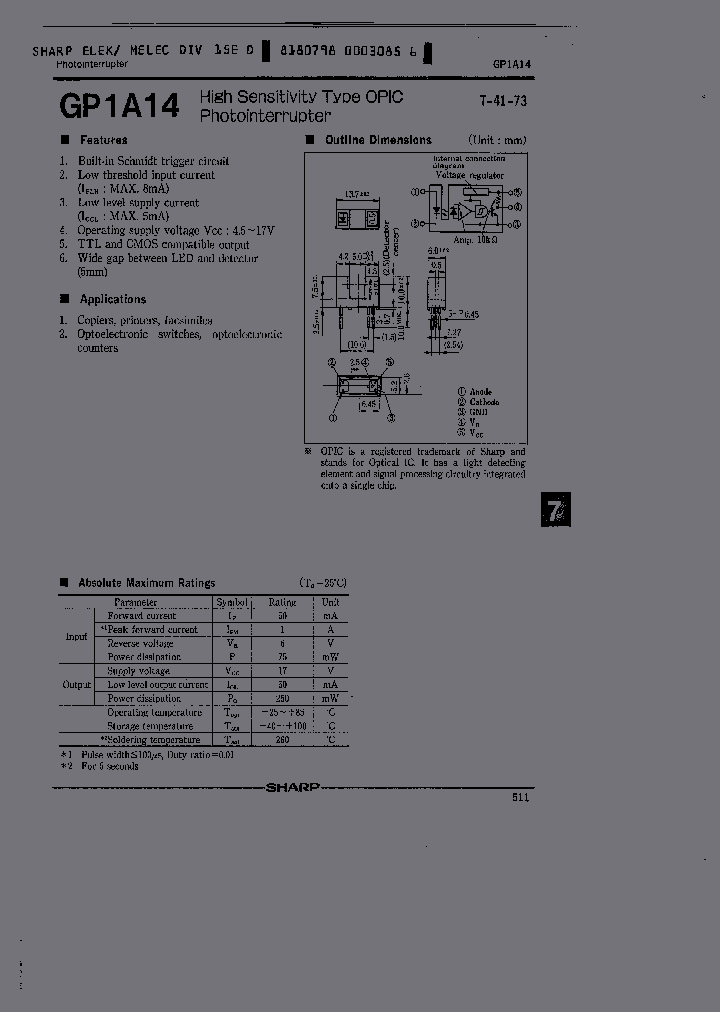 GP1A14_1245461.PDF Datasheet