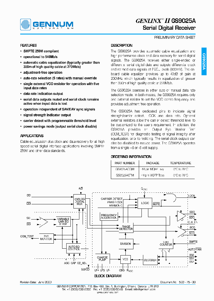 GS9025ACTM_1246067.PDF Datasheet