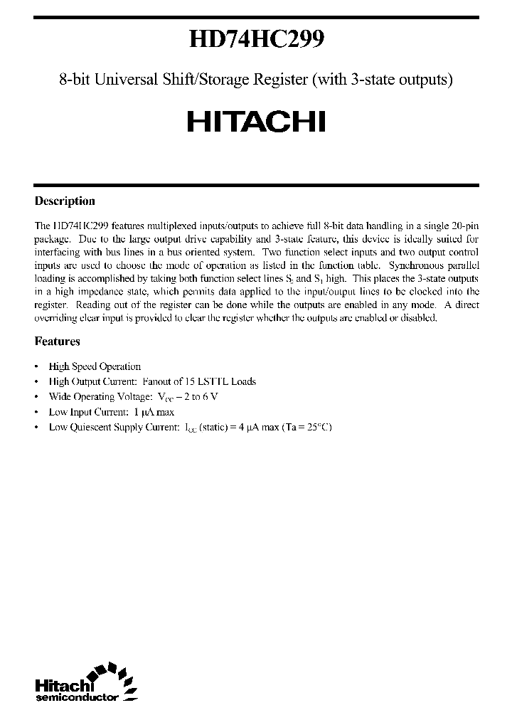 HD74HC299_1248328.PDF Datasheet
