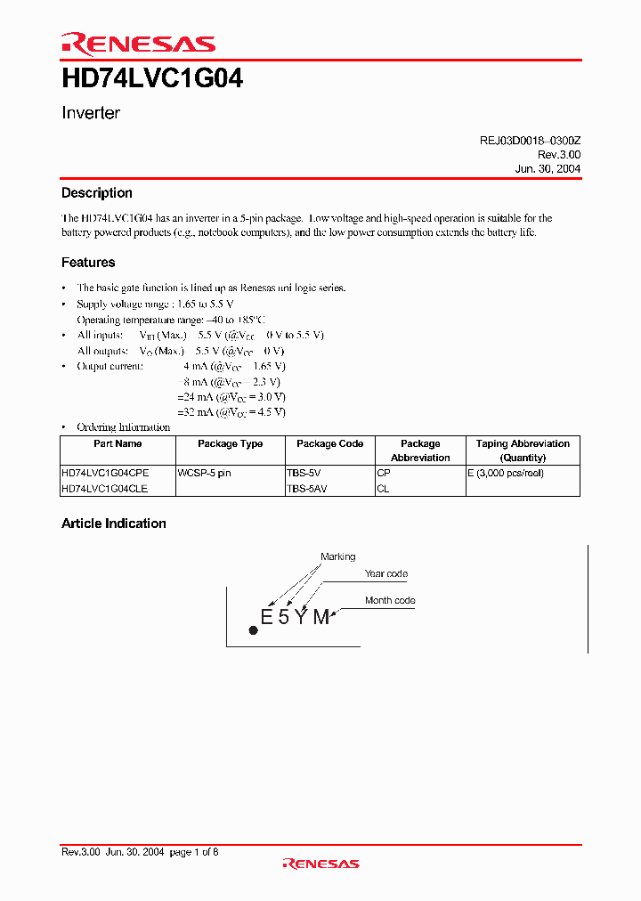 HD74LVC1G04CPE_1248563.PDF Datasheet