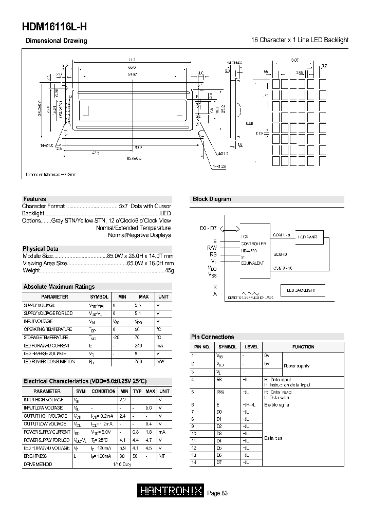 HDM16116L-H_1097107.PDF Datasheet