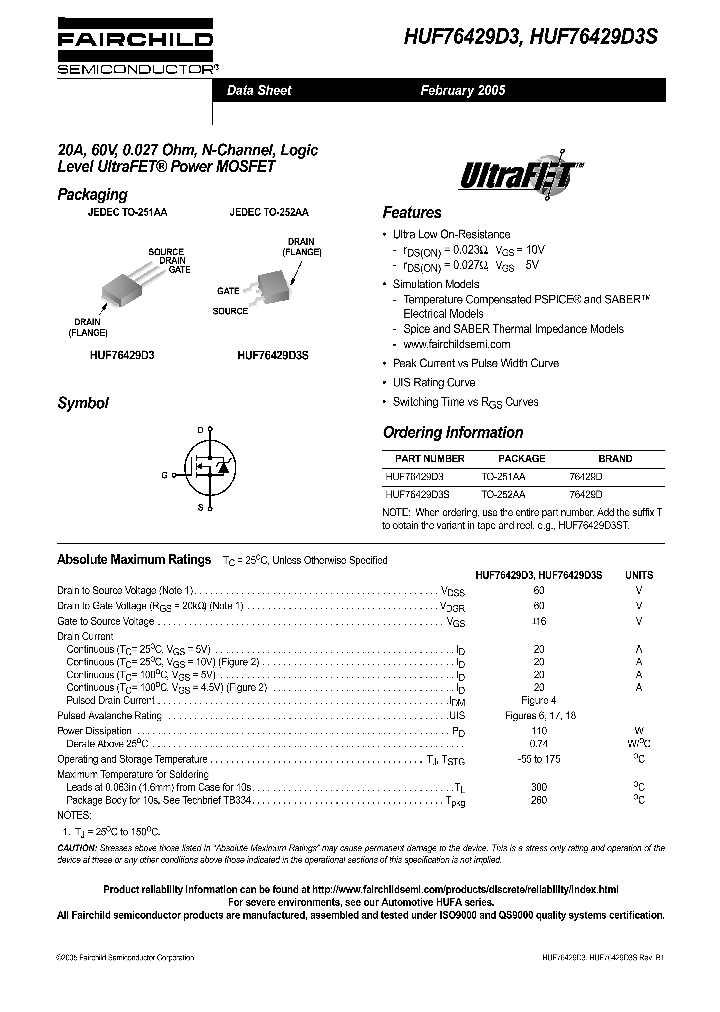 HUF76429D305_703941.PDF Datasheet