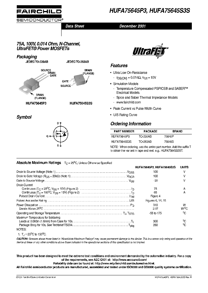 HUFA75645S3S_1251911.PDF Datasheet