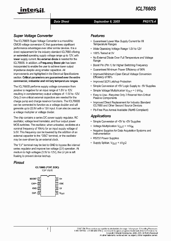ICL7660S05_729999.PDF Datasheet